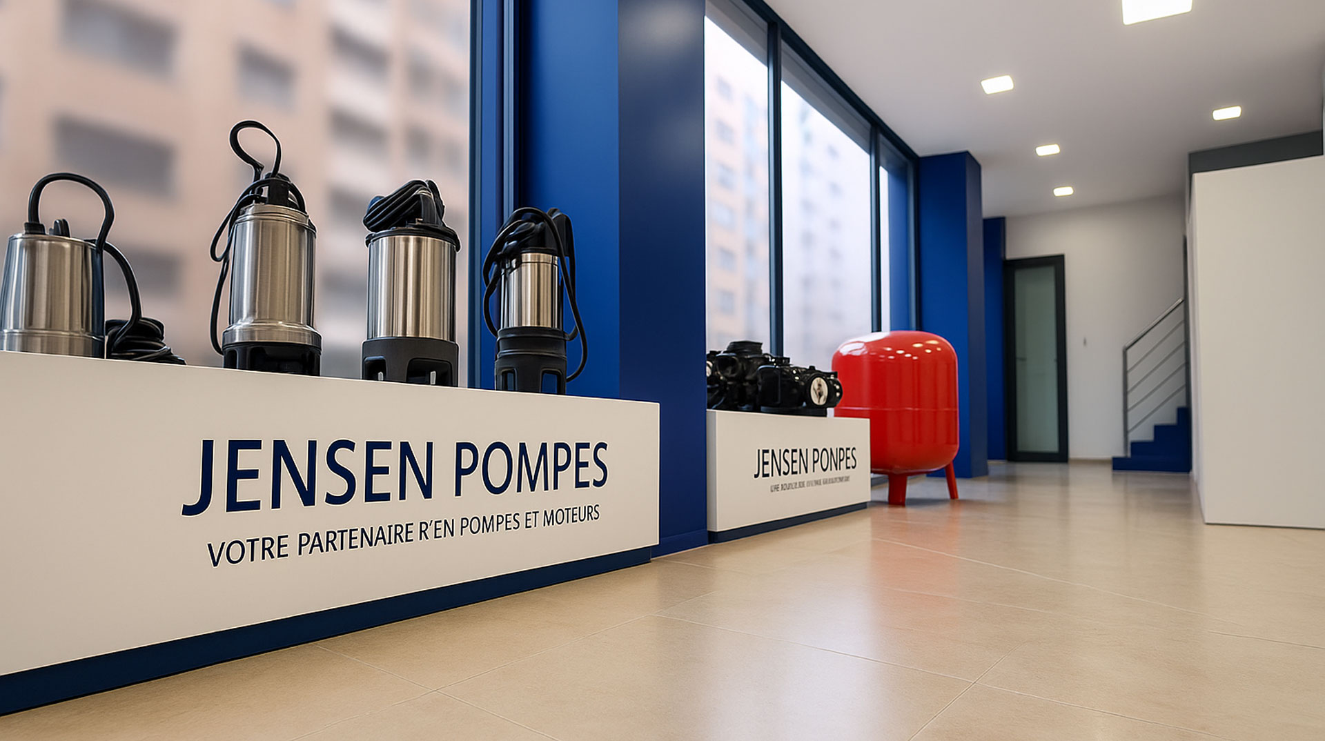 Showroom Jensen Pompes